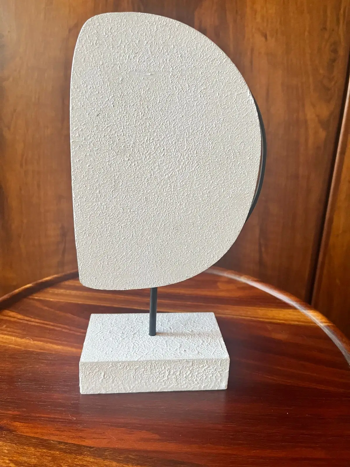 Abstract Face Sculpture White and Black