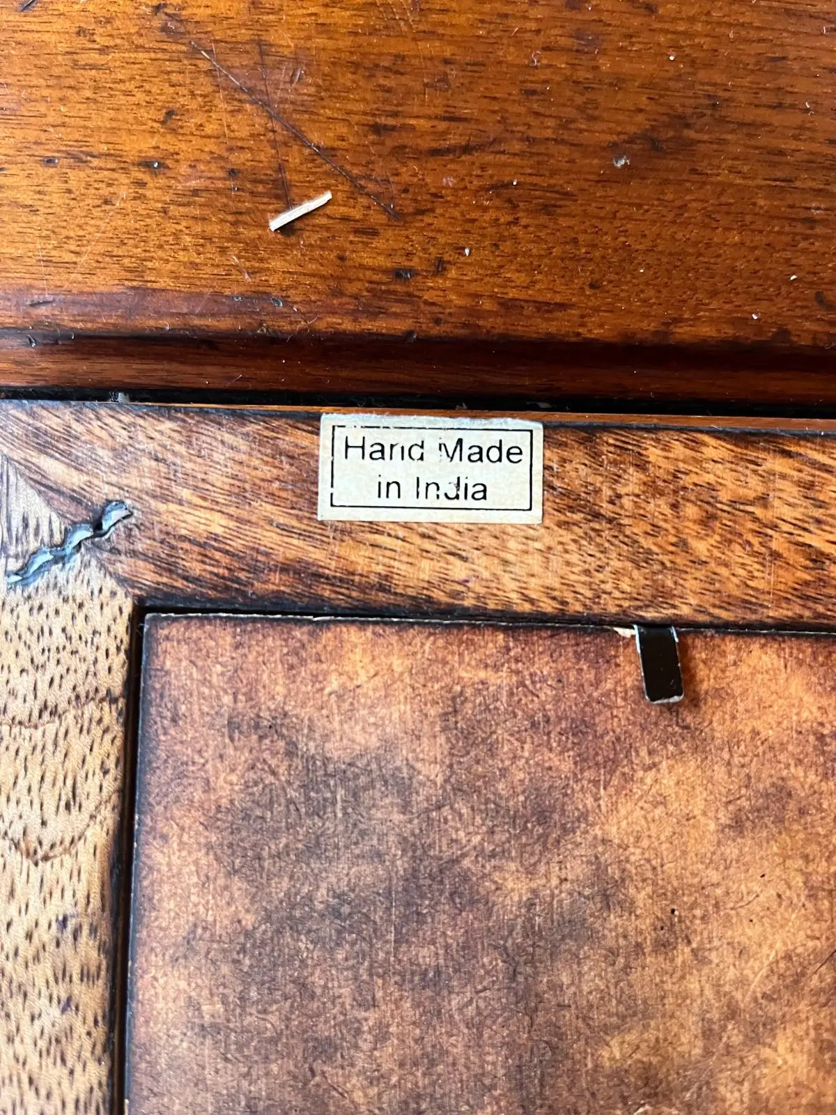 Hand-Carved Wooden Picture Frame