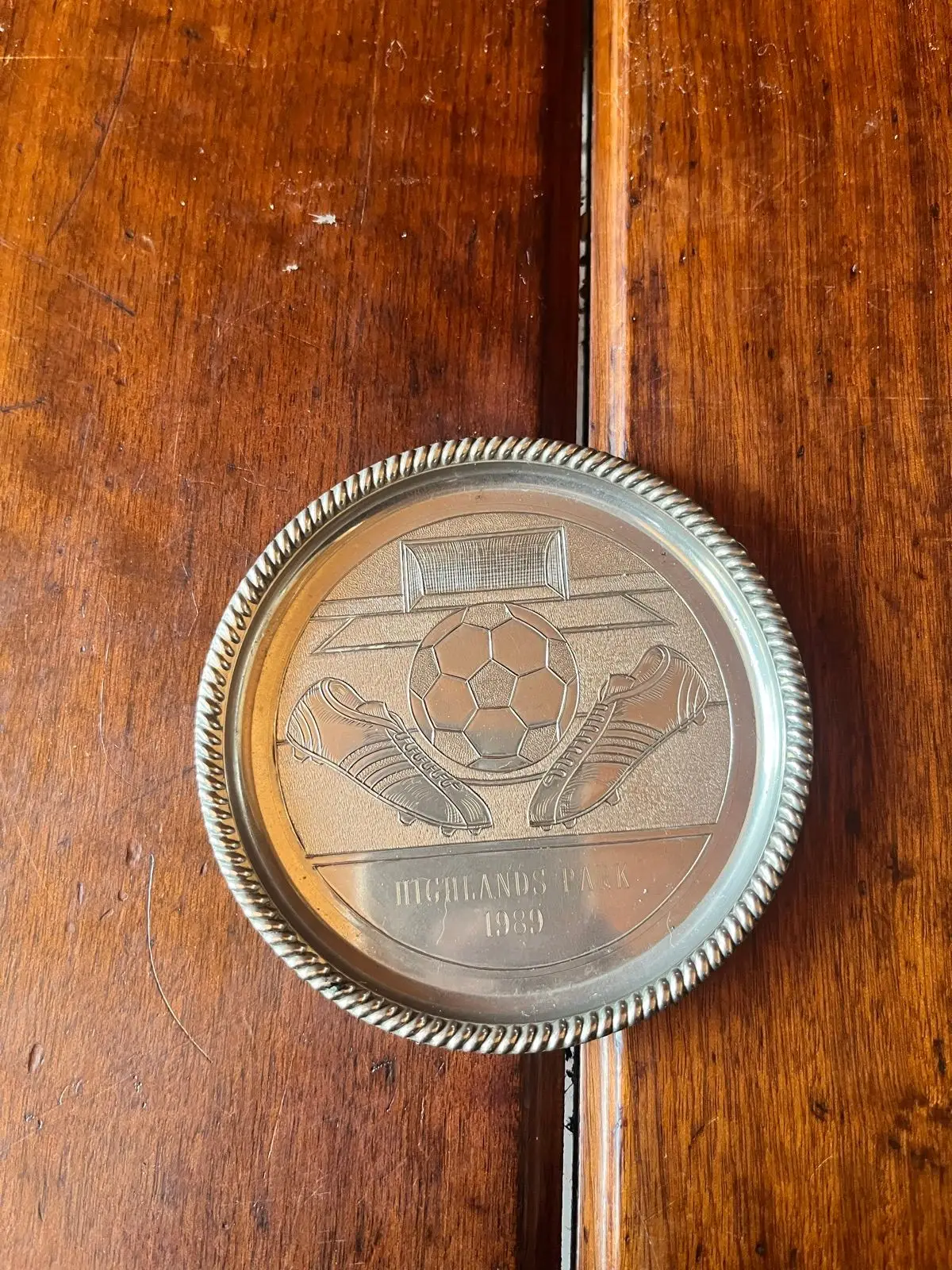 Highlands Park 1989 Commemorative Soccer Tray