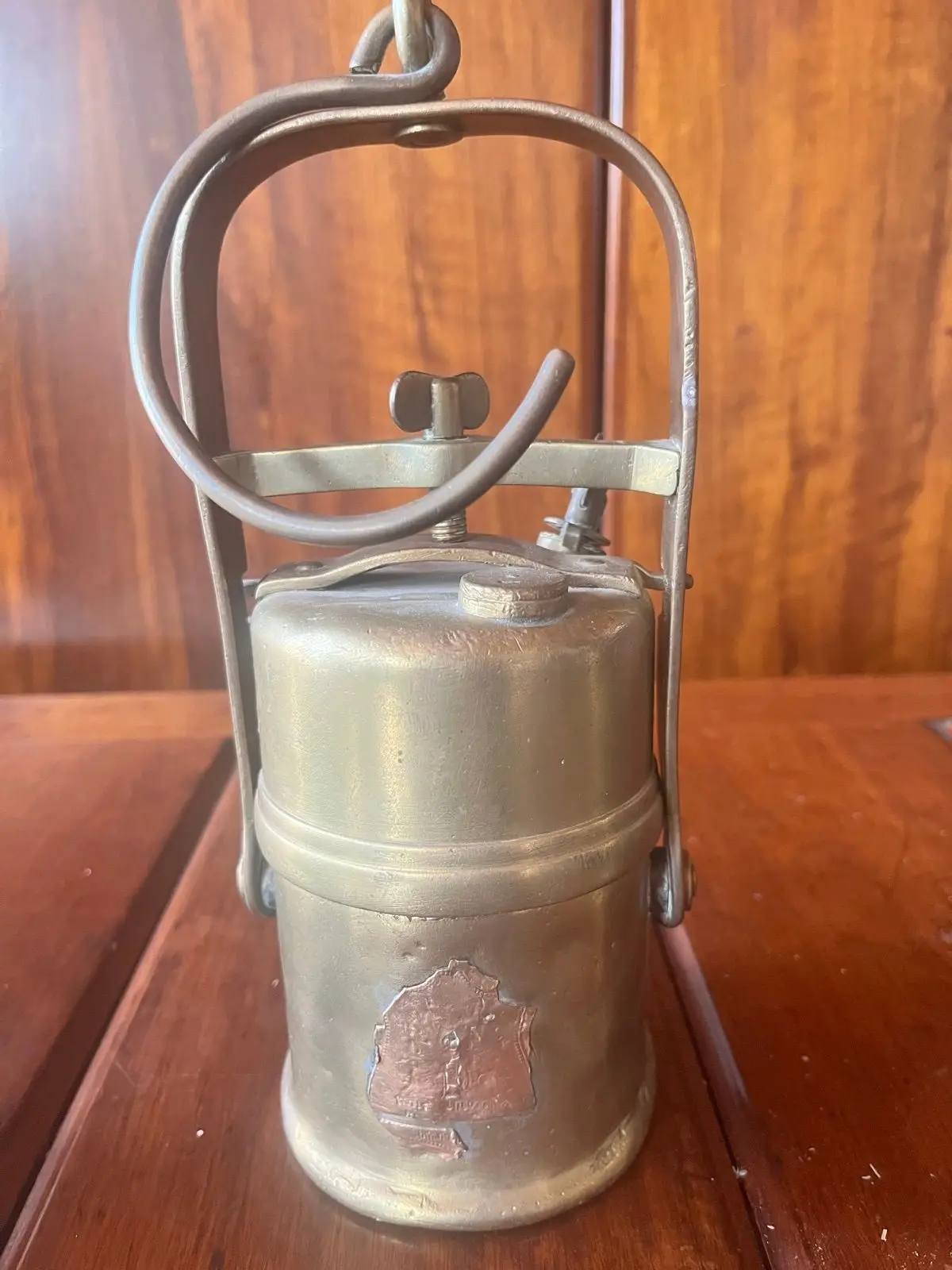 Vintage Brass Pump Oiler Can