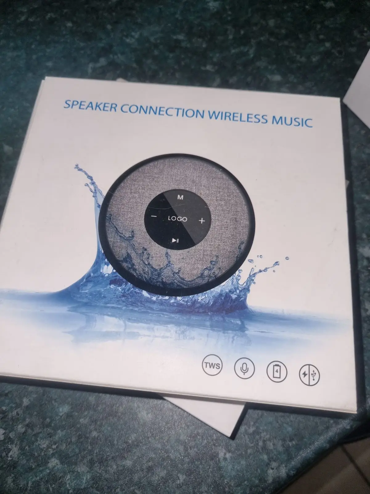 Generic Round Bluetooth Speaker with Fabric Grill