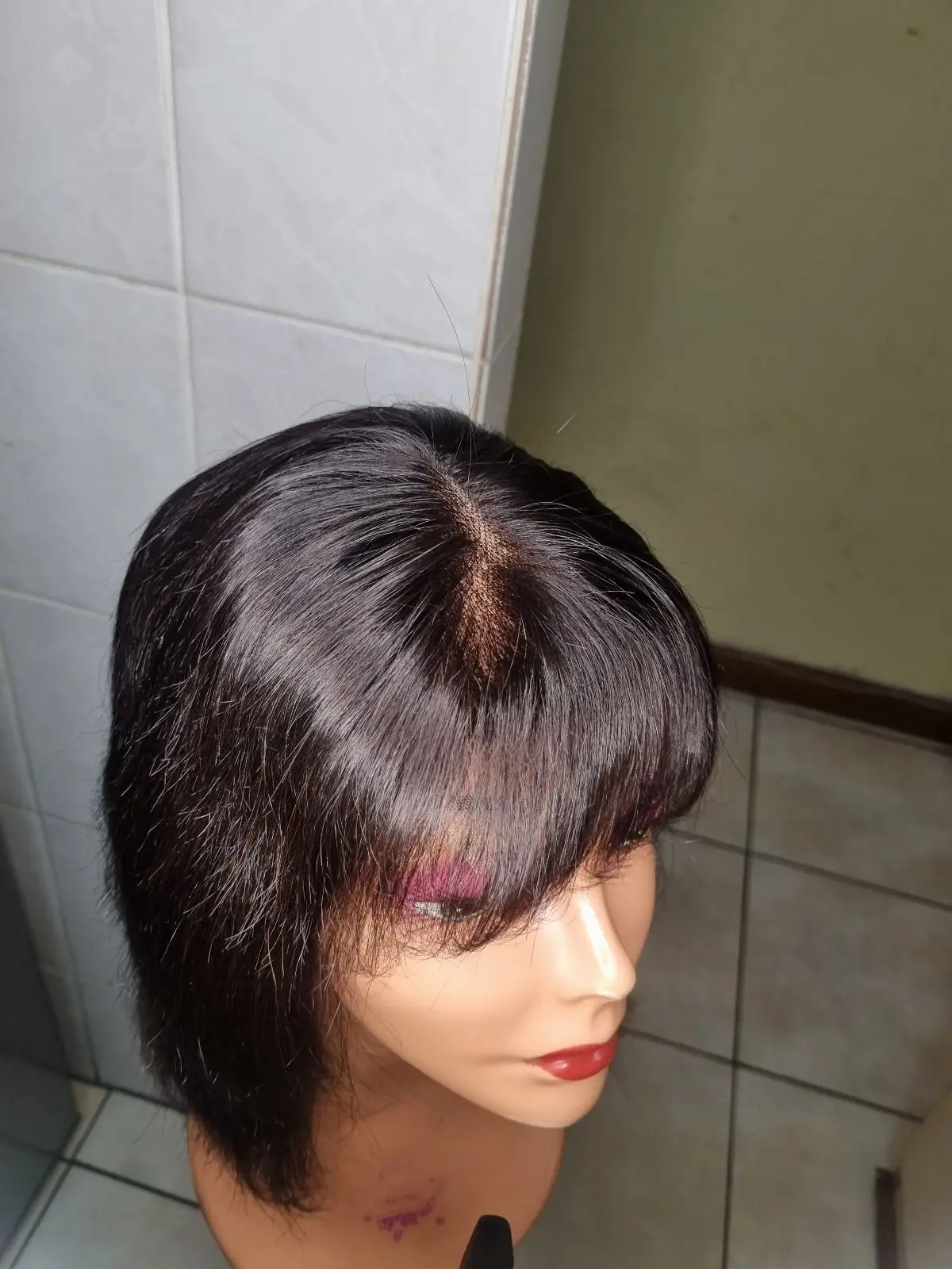 Black Bob Wig with Bangs
