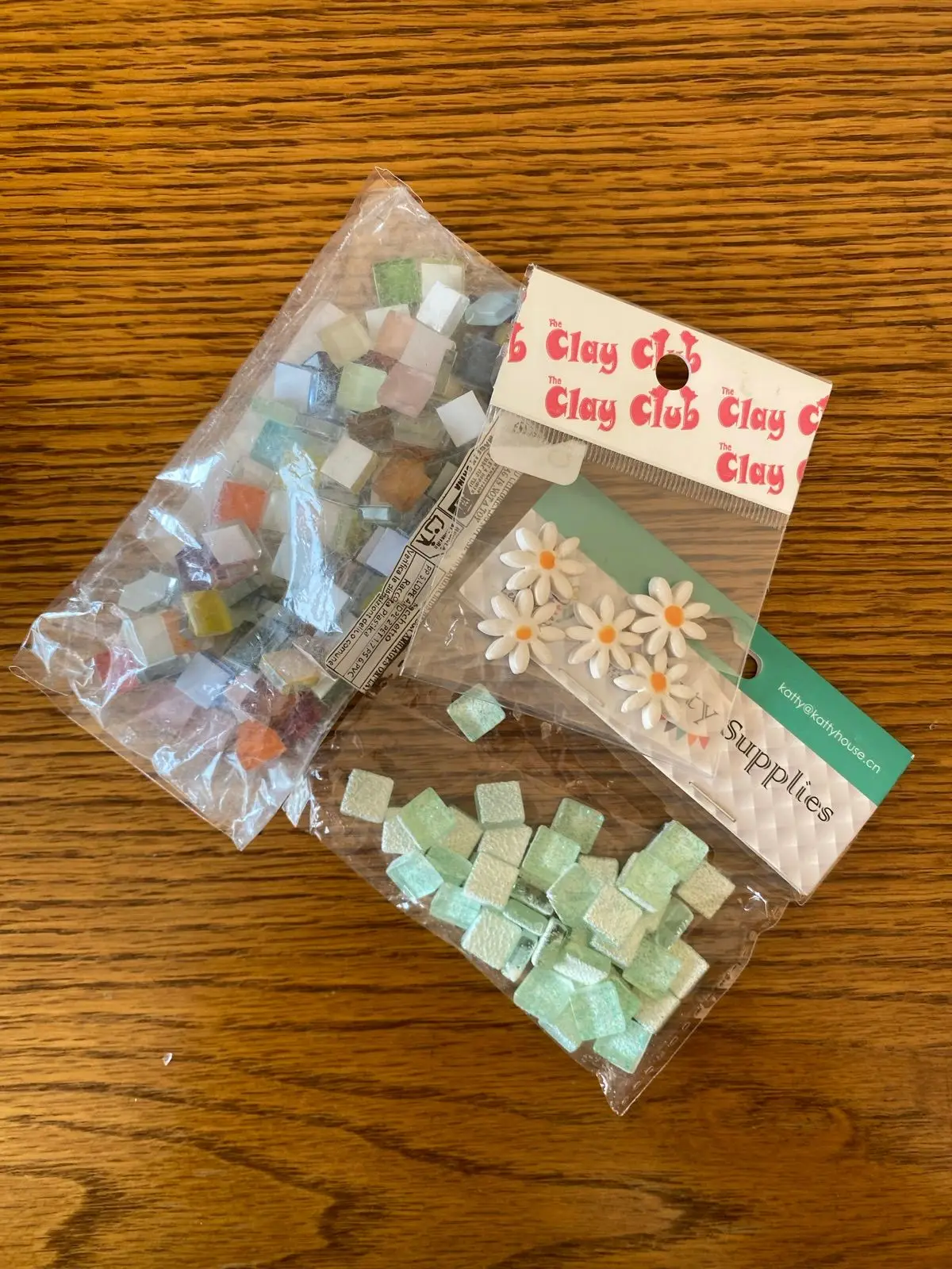 Assorted Glass Mosaic Tiles Bag