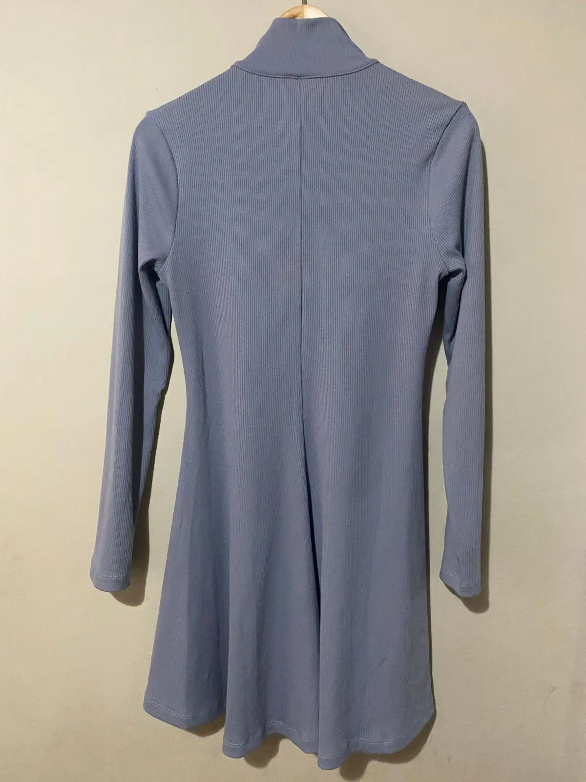 Foschini Grey Long-Sleeve Zip Collar Mini Dress