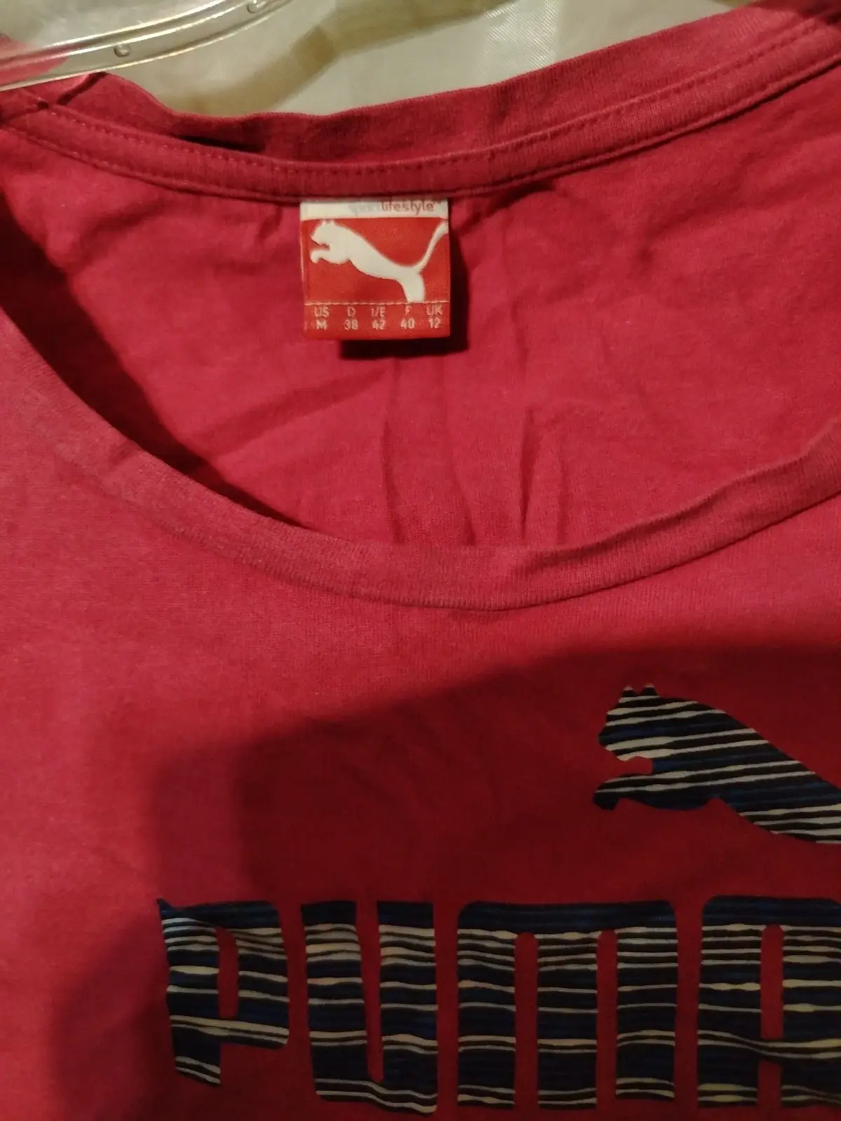 Puma Pink Short Sleeve T-Shirt