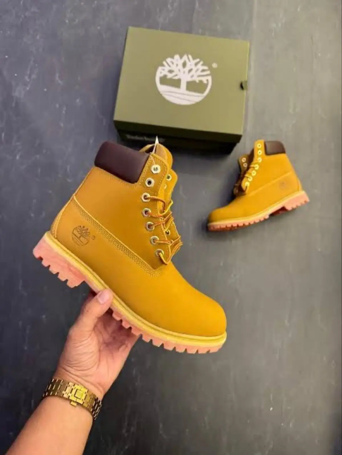Timberland Yellow Nubuck Boots