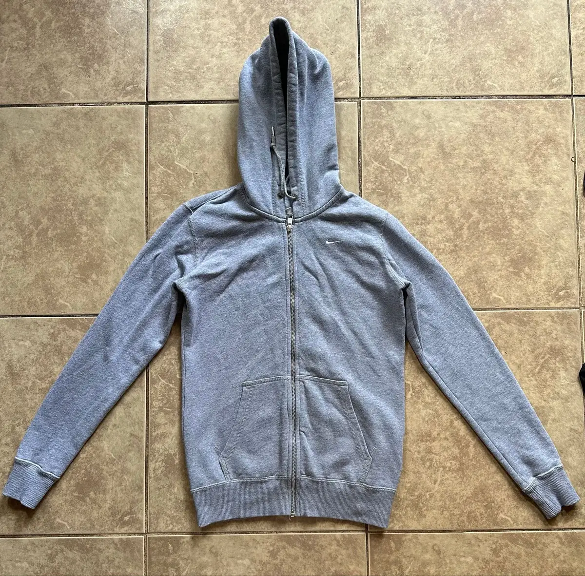 Nike Grey Zip-Up Hoodie