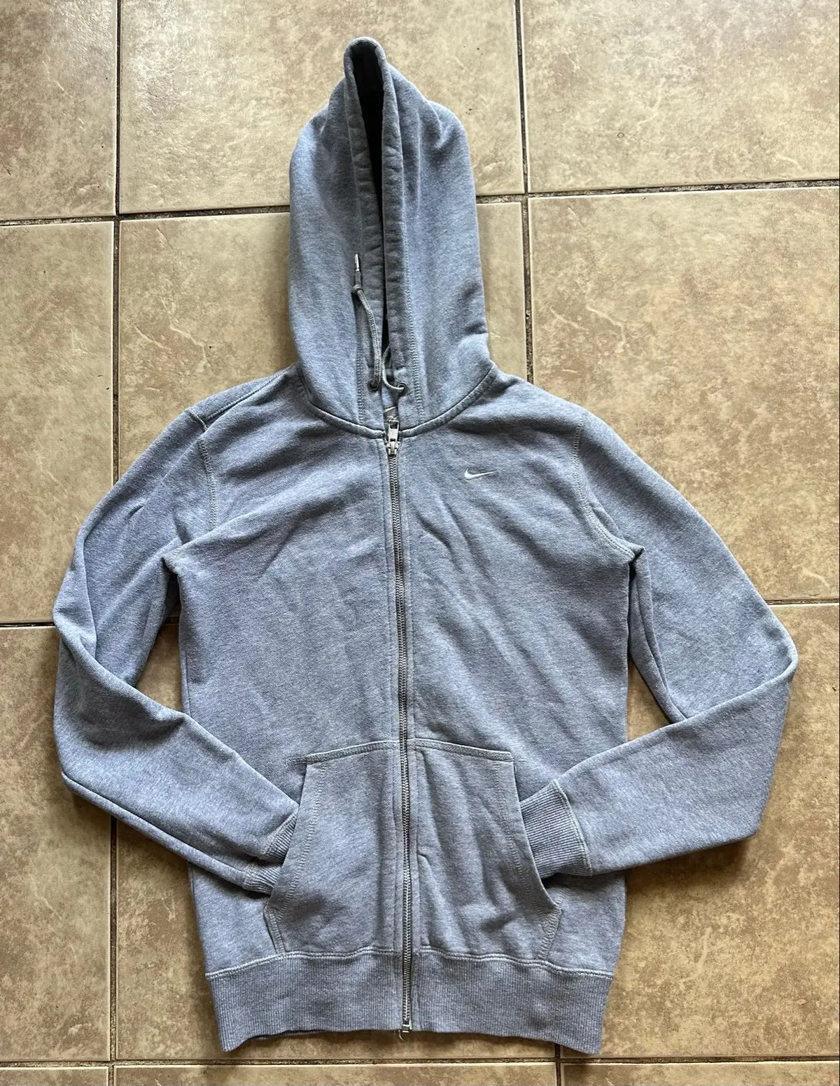 Nike Grey Zip-Up Hoodie