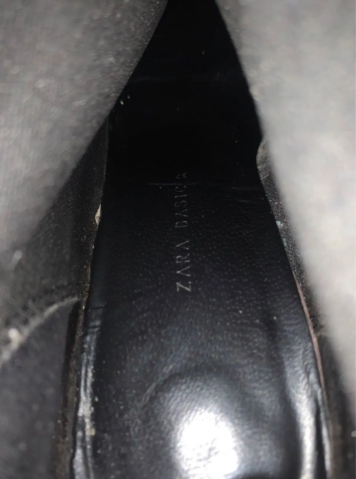 Zara Snakeskin Print Ankle Boots