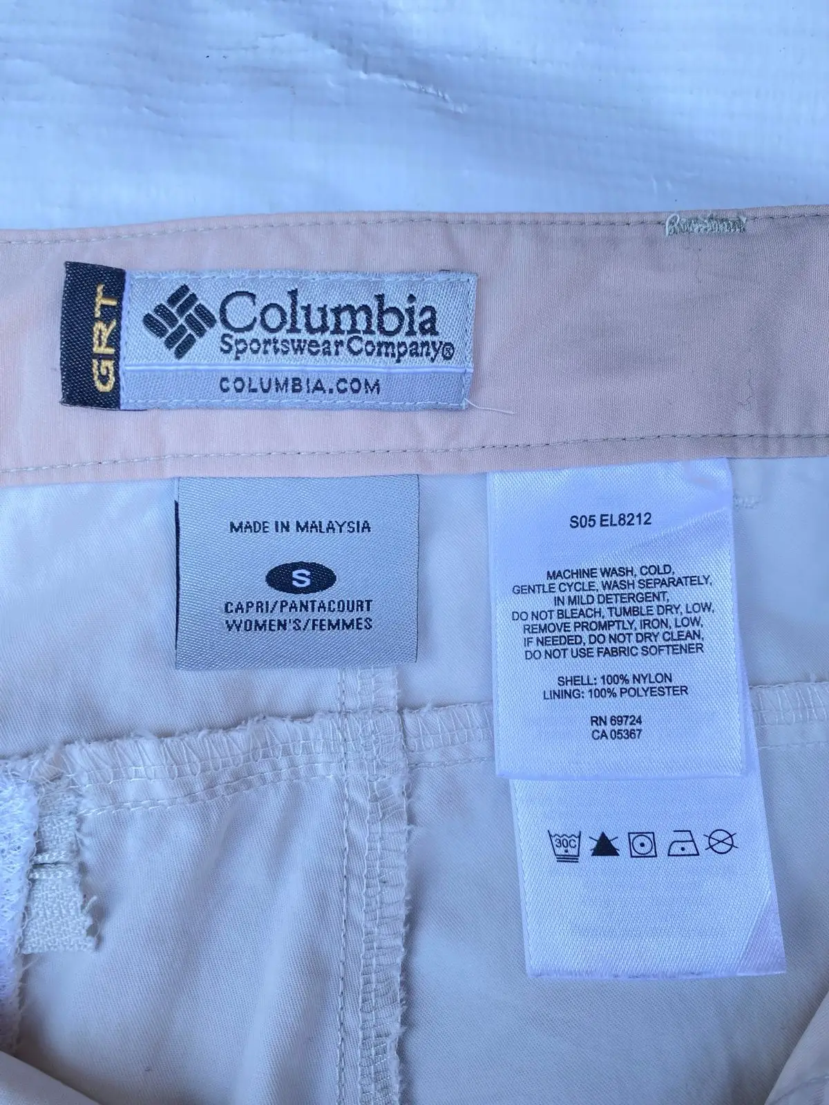 Columbia Cream Utility Pants