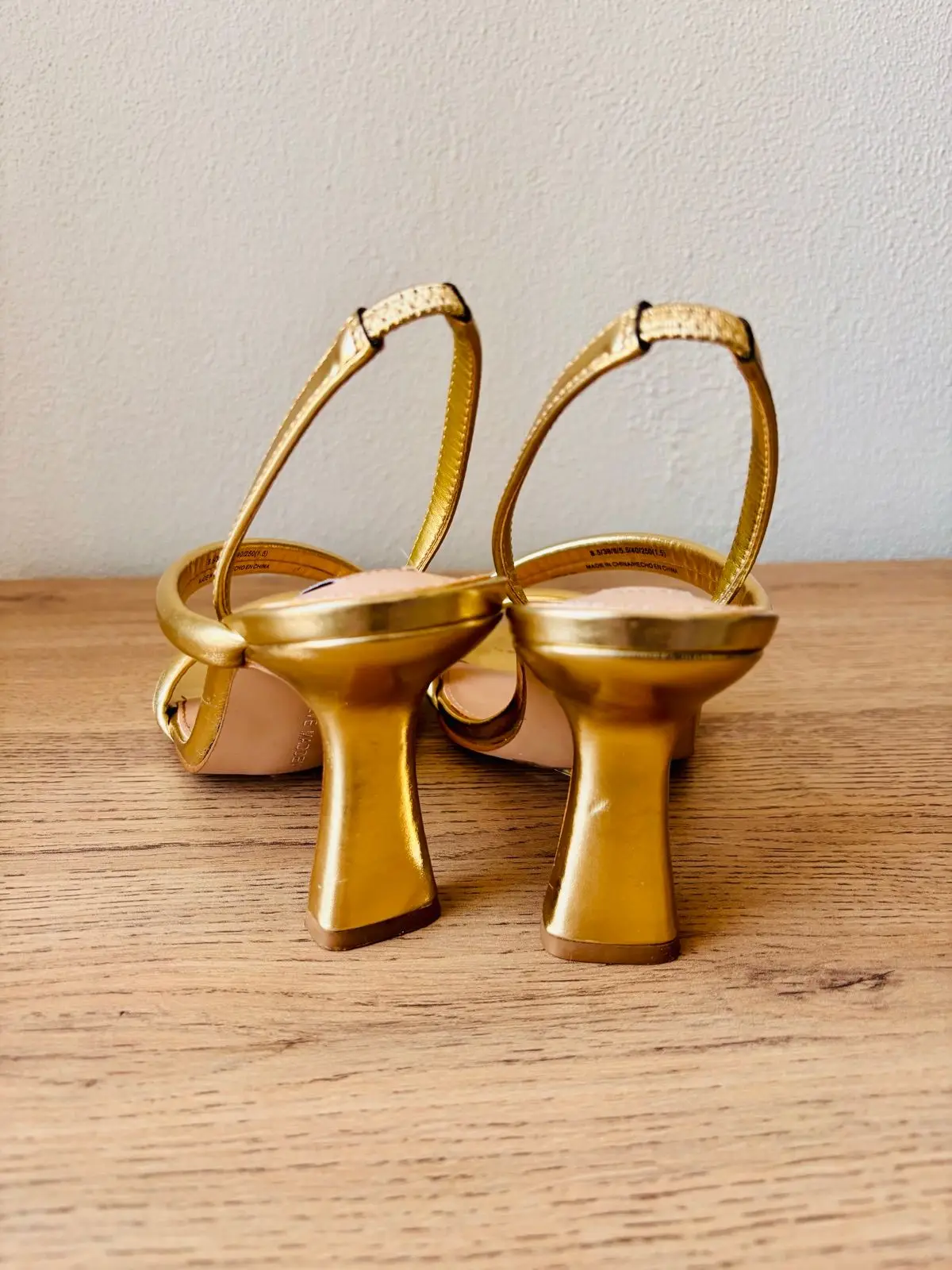 Steve Madden Gold Strappy Heeled Sandals