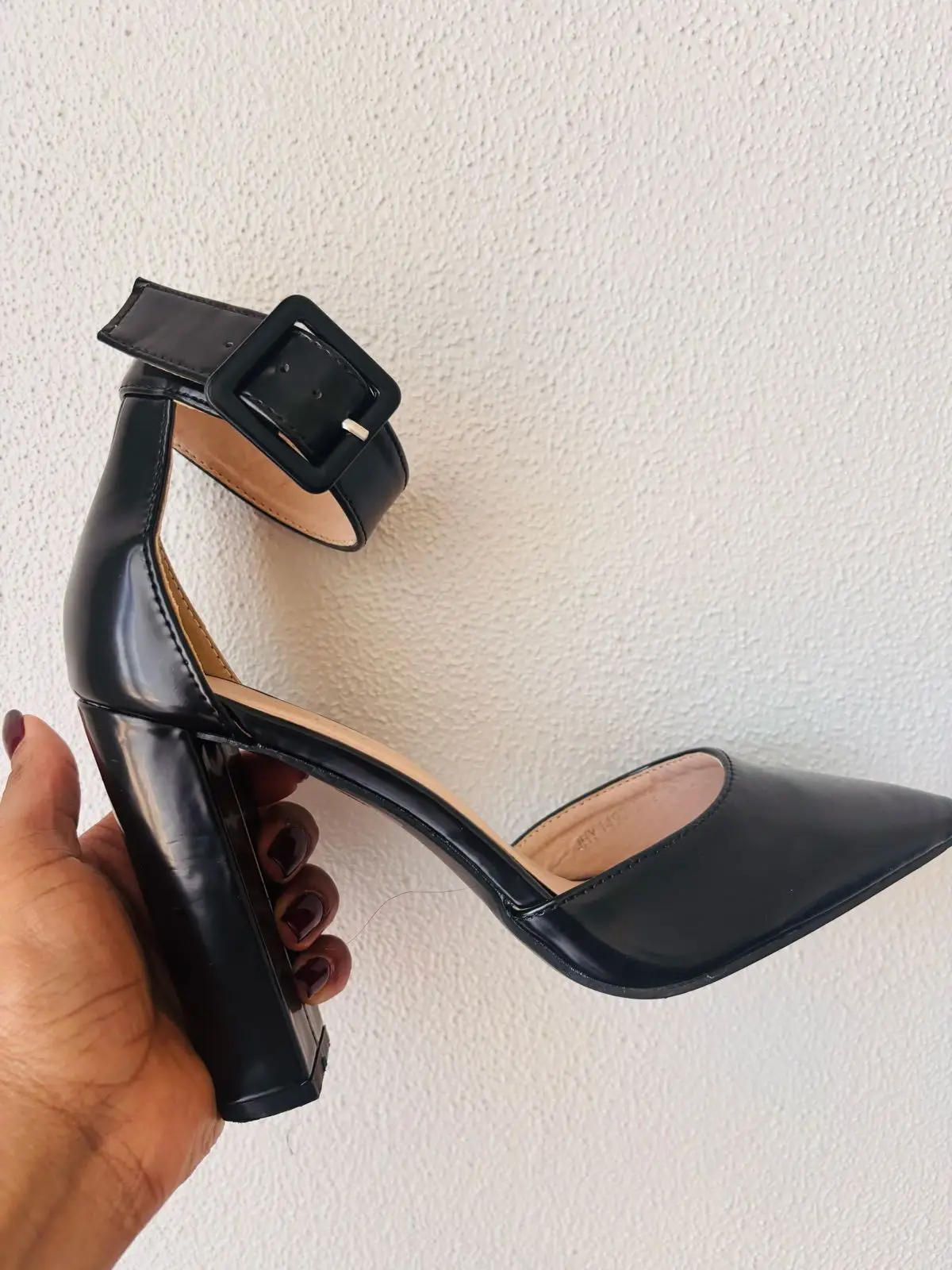 Superbalist Black Block Heel Ankle Strap Shoes