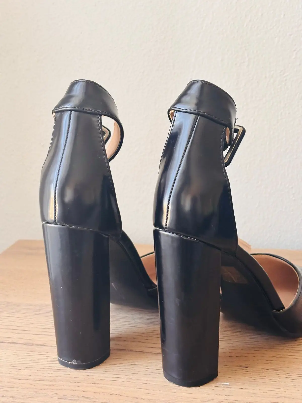 Superbalist Black Block Heel Ankle Strap Shoes