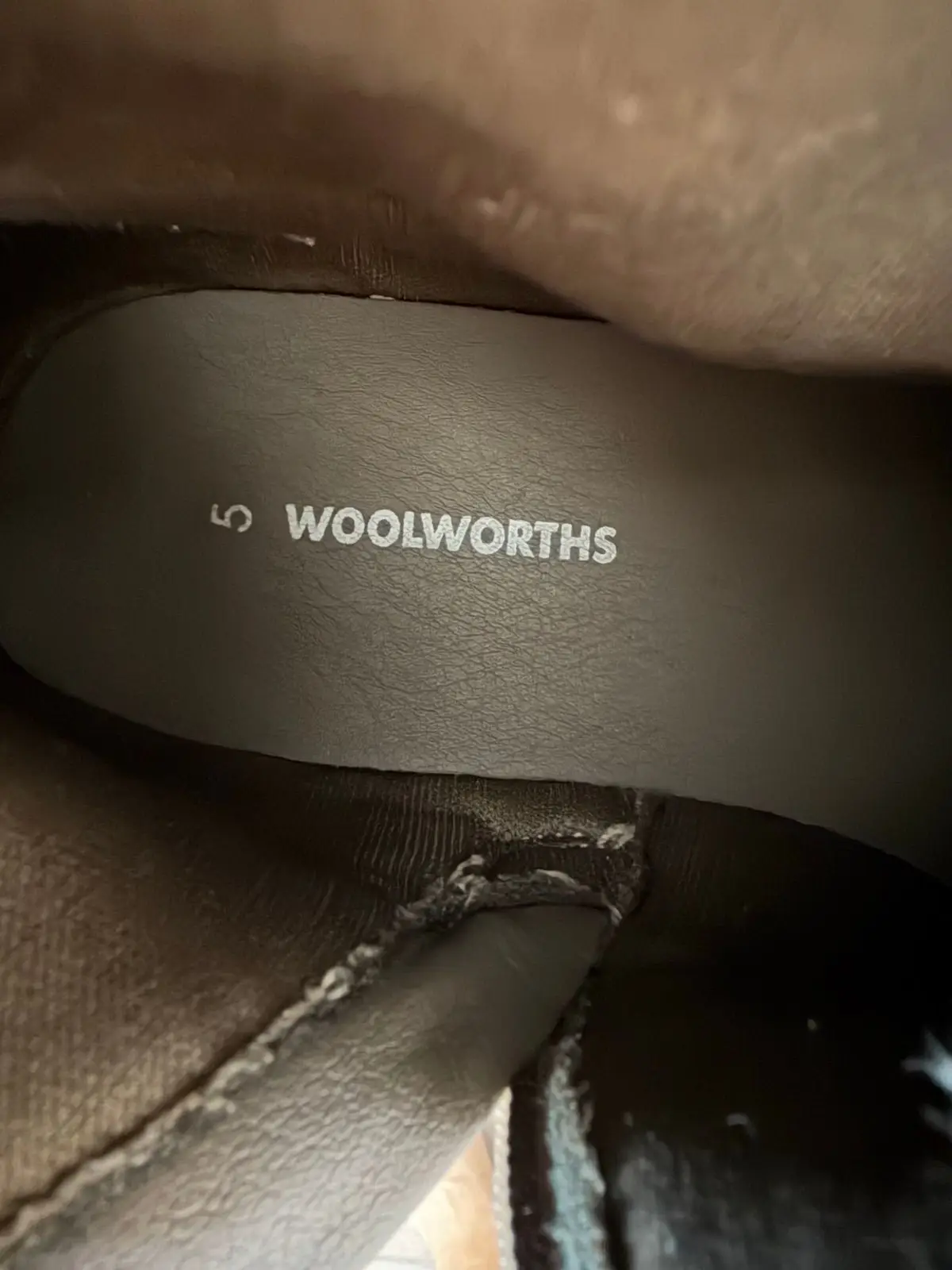 Woolworths Brown Lace-Up Mid-Calf Boots
