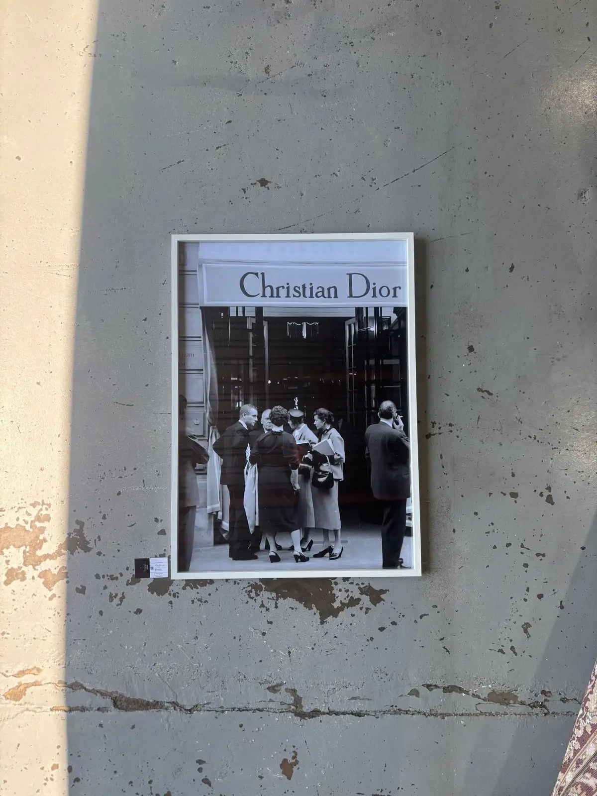 DIOR Christian Dior Vintage Storefront Framed Photographic Print