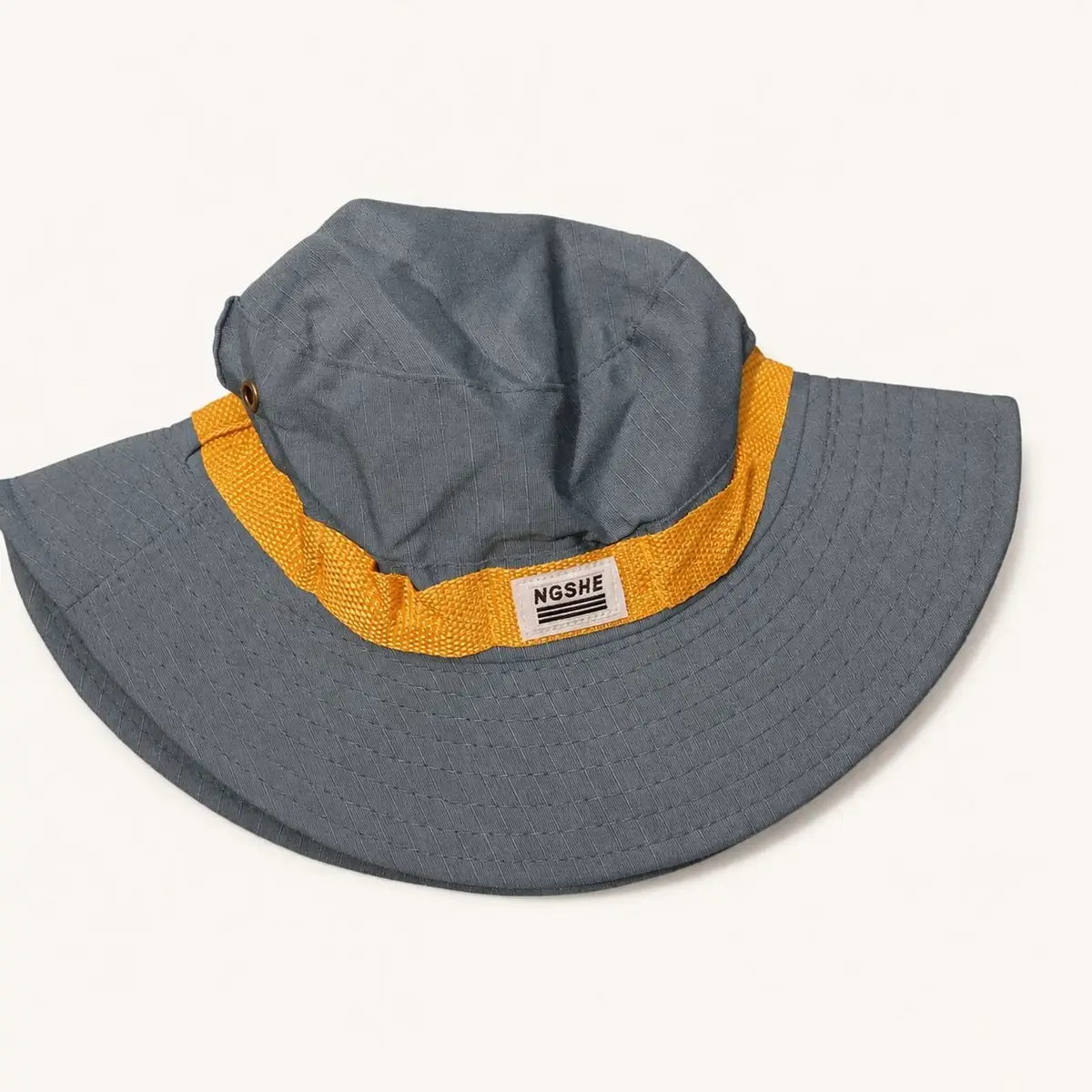 NGSHE Beige Sun Hat with Orange Band