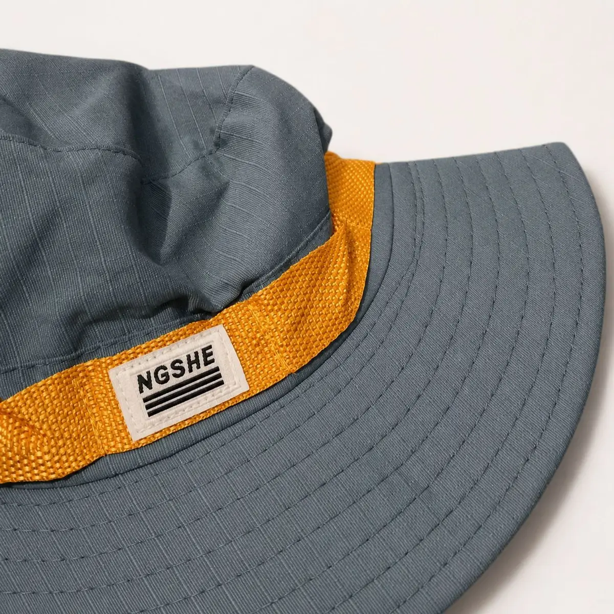 NGSHE Beige Sun Hat with Orange Band