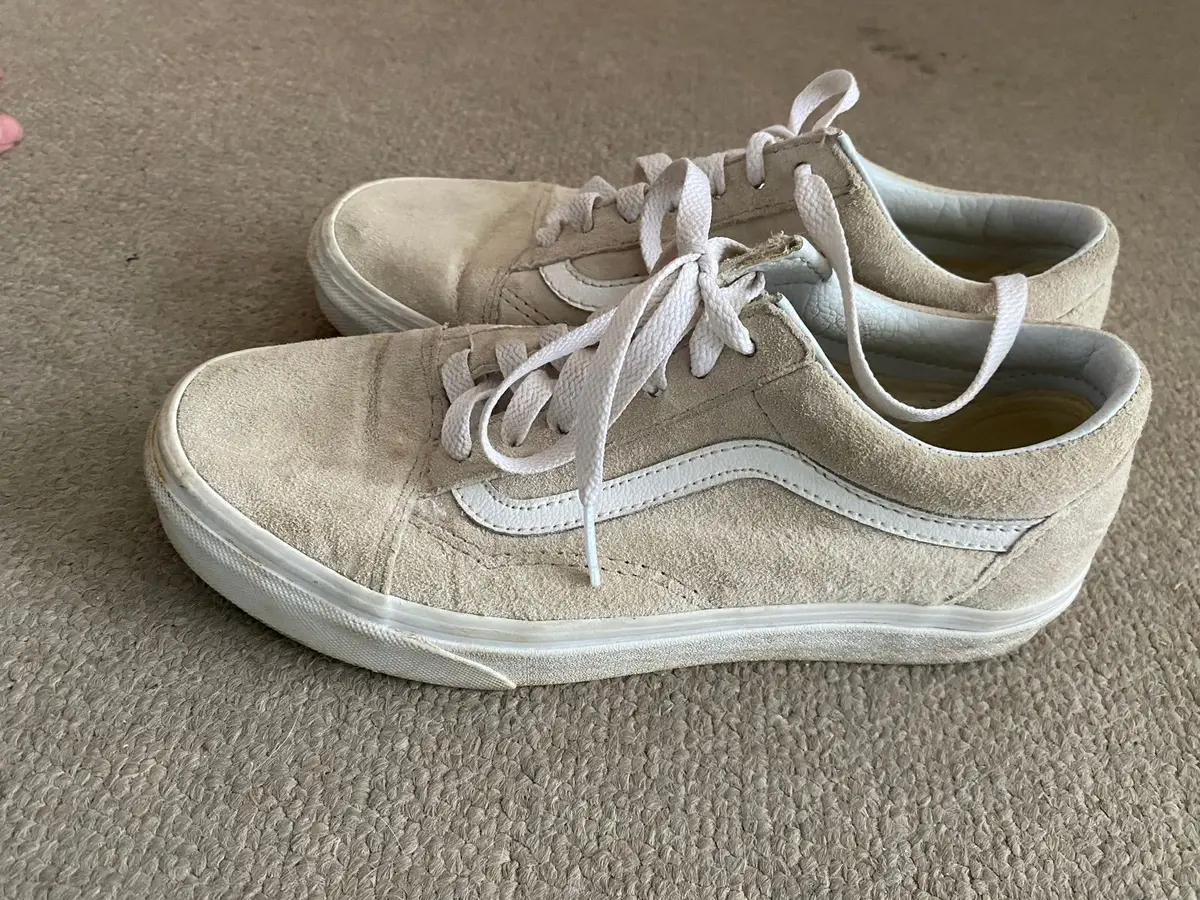 Vans Old Skool Beige Suede Sneakers