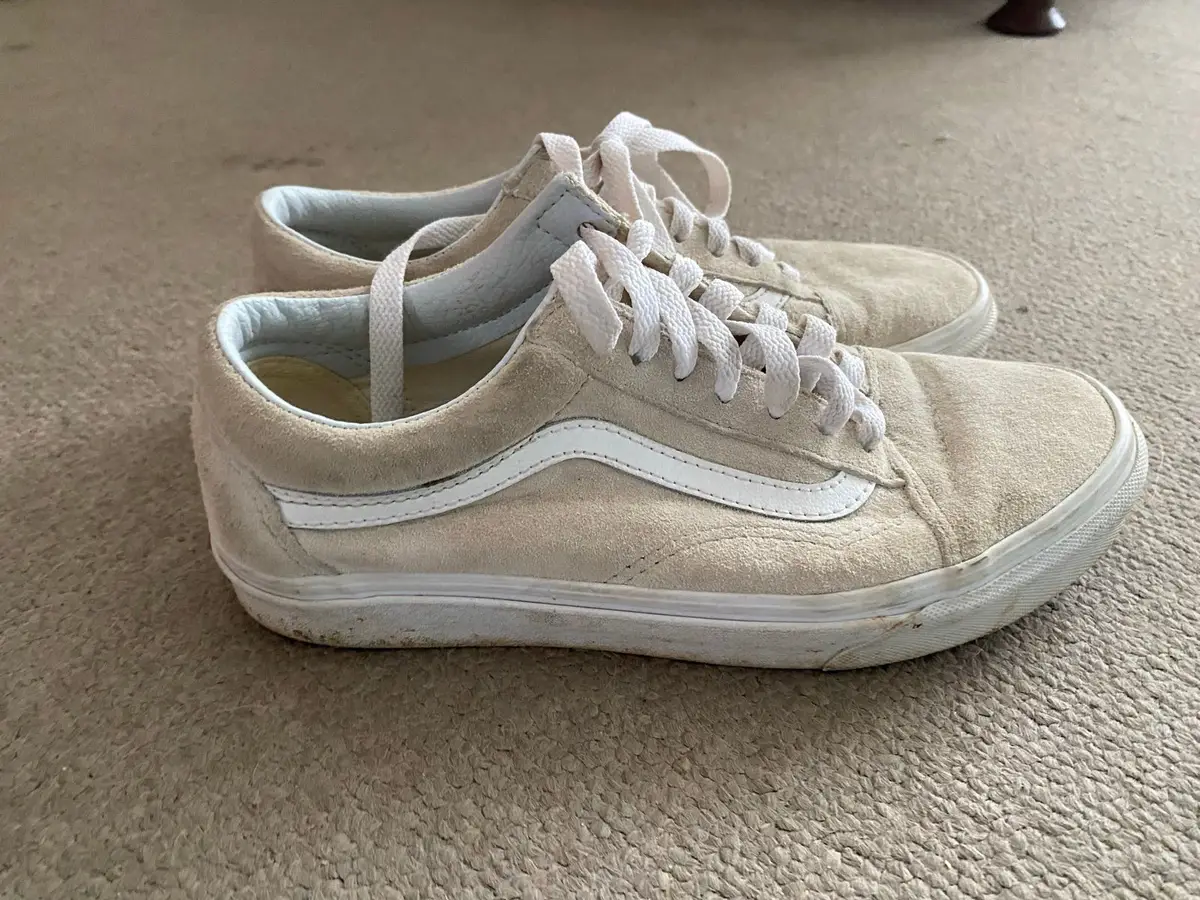 Vans Old Skool Beige Suede Sneakers