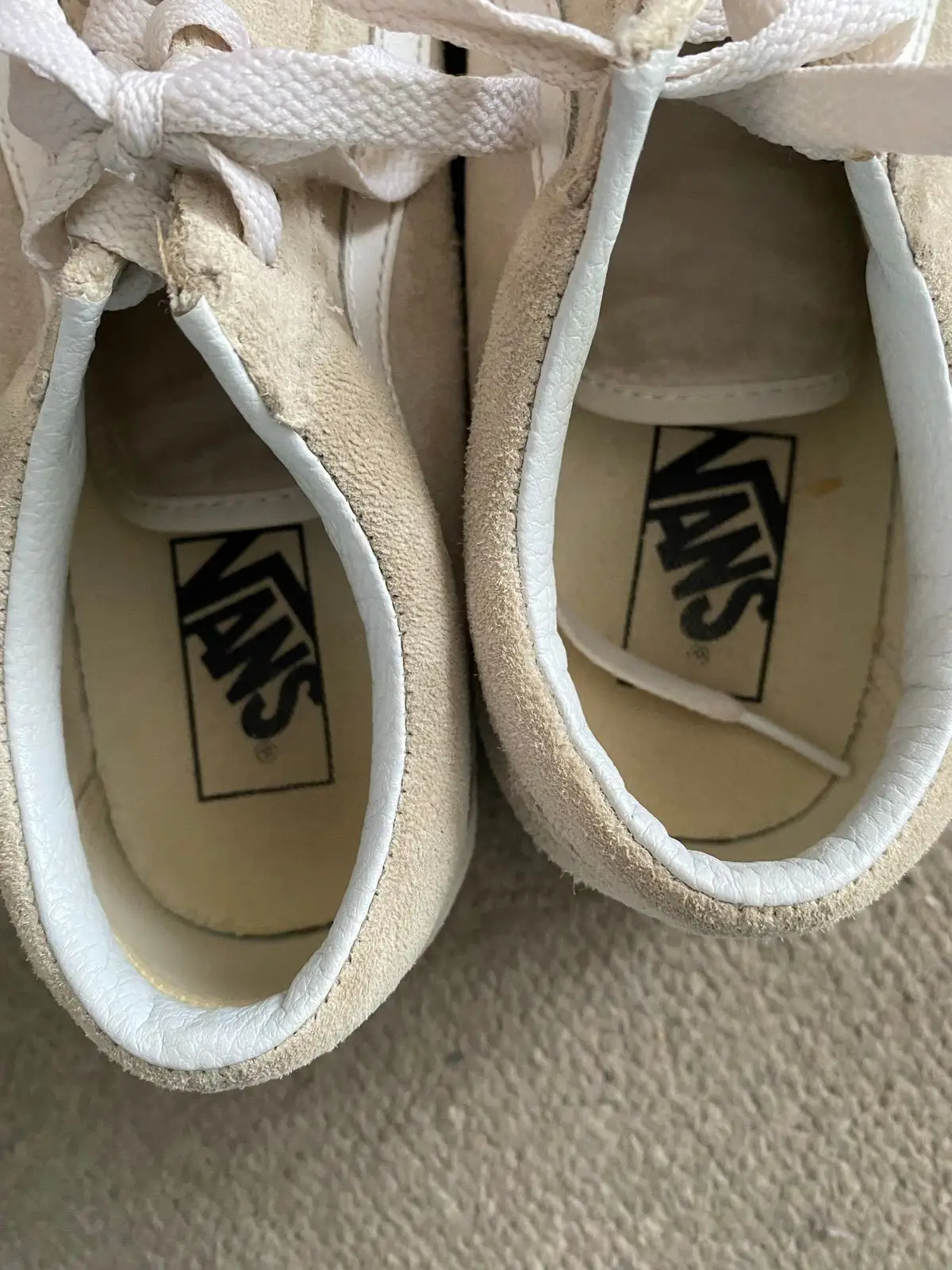 Vans Old Skool Beige Suede Sneakers