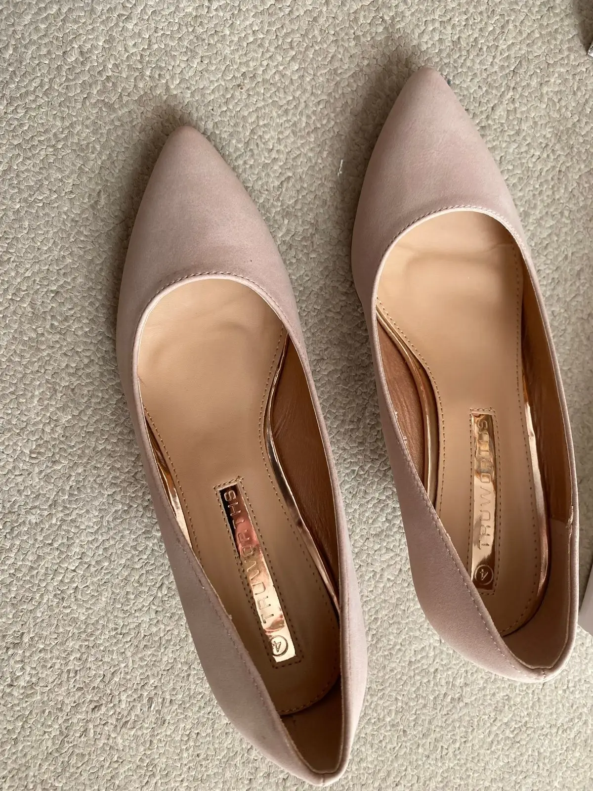 Truworths Nude Kitten Heels Size 4