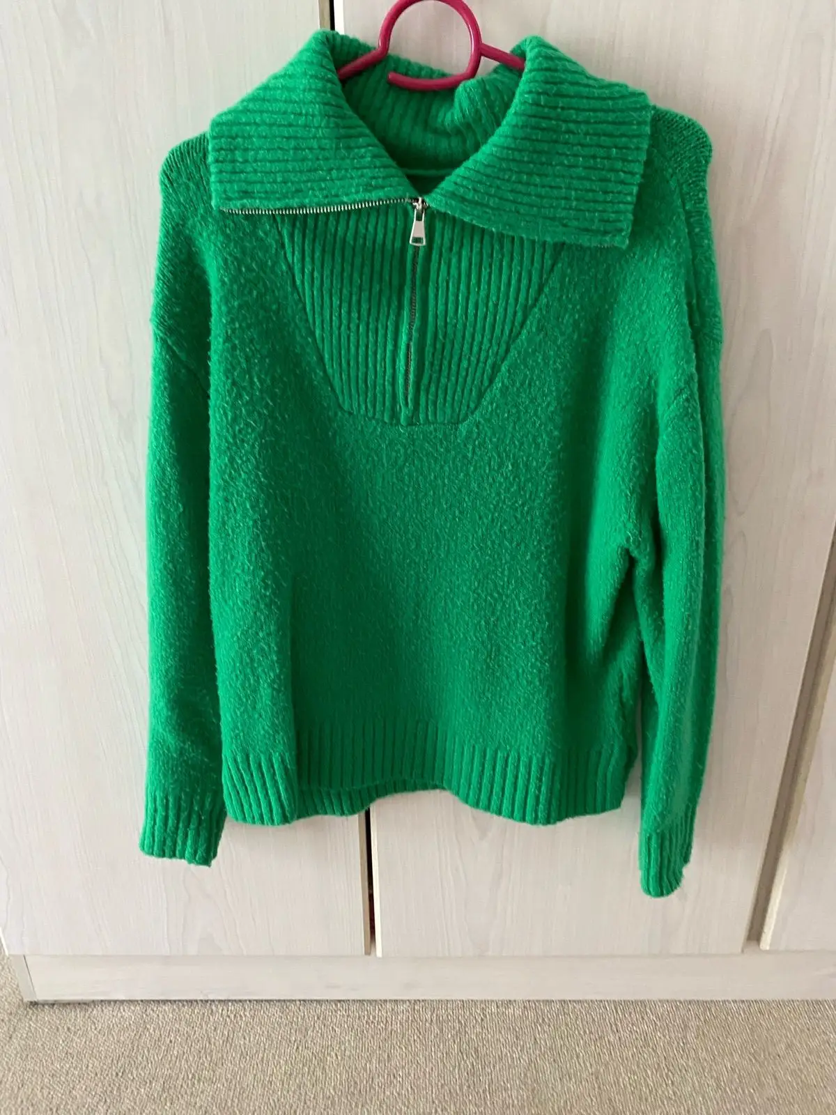 Foschini Green Half-Zip Knit Sweater