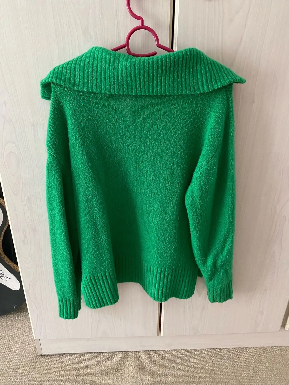 Foschini Green Half-Zip Knit Sweater