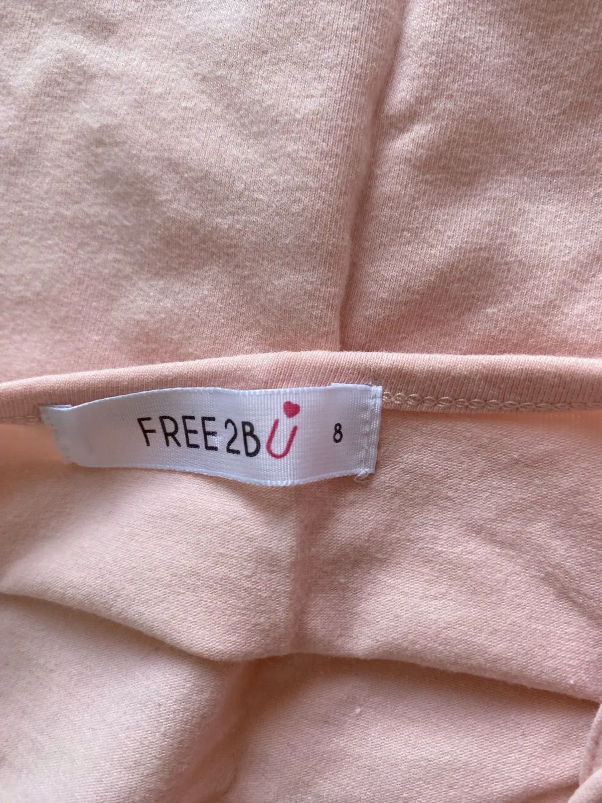 Free 2bu Pink Cami with Double Straps Size 8