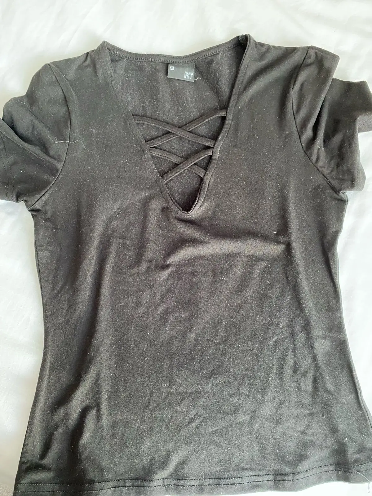 Mr Price Black Cross-Front Top