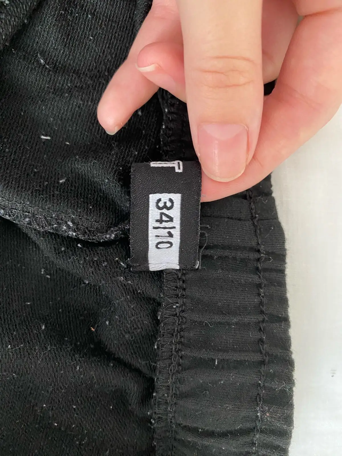 Black Running Shorts with White Trim
