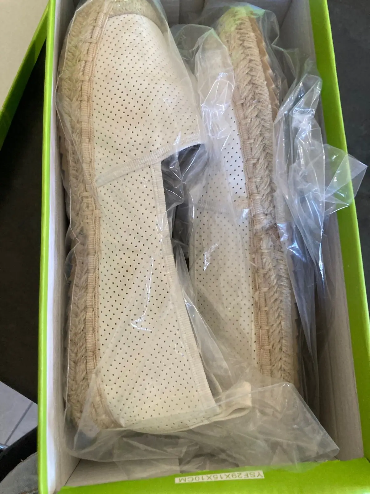White Perforated Espadrilles