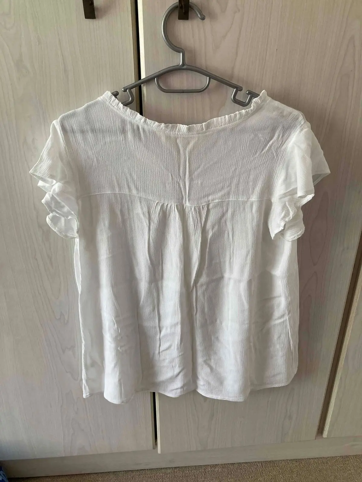 Maxed White Lace Detail Blouse