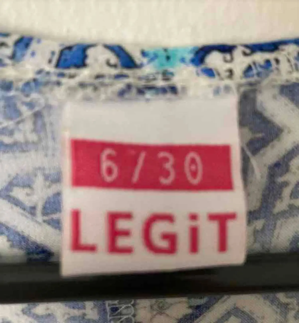 Blue Patterned Open Cardigan