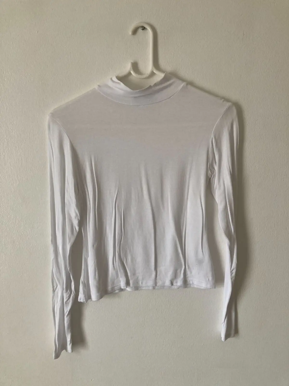 Mr Price White Long Sleeve Mock Neck Top