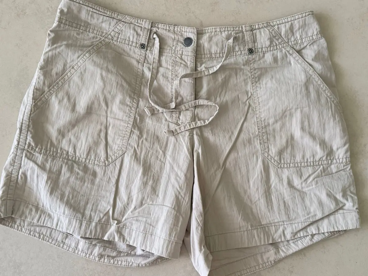 Woolworths Beige Utility Shorts Size 12