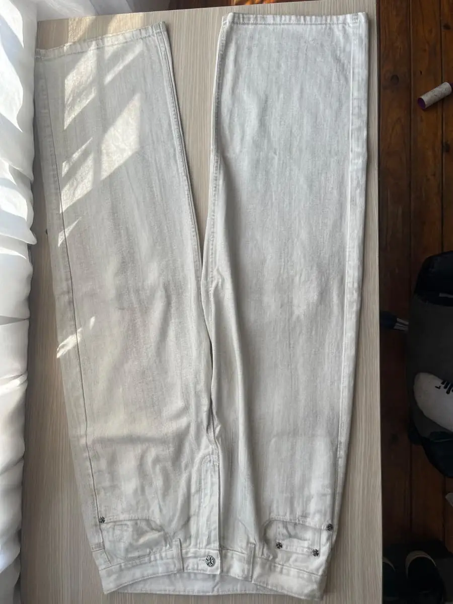 Chrome Hearts White Denim Jeans