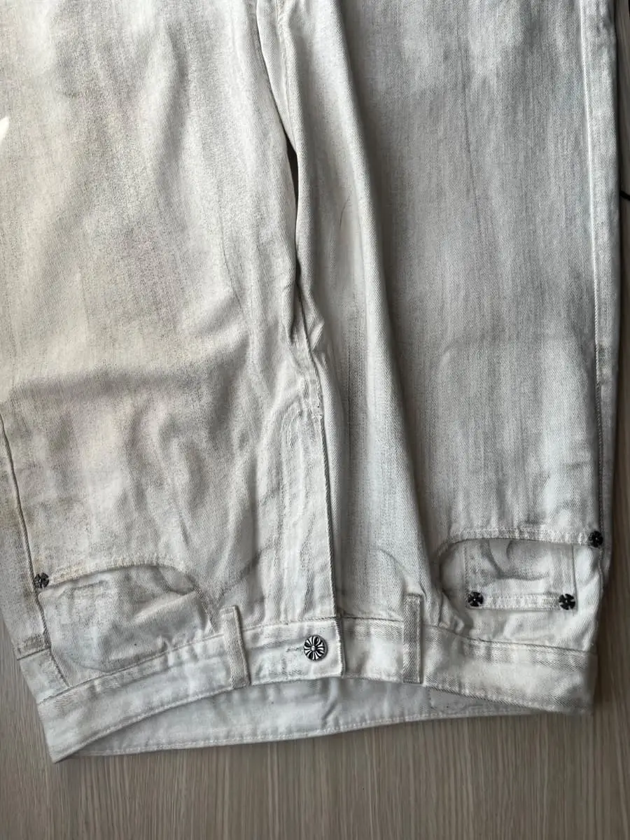 Chrome Hearts White Denim Jeans