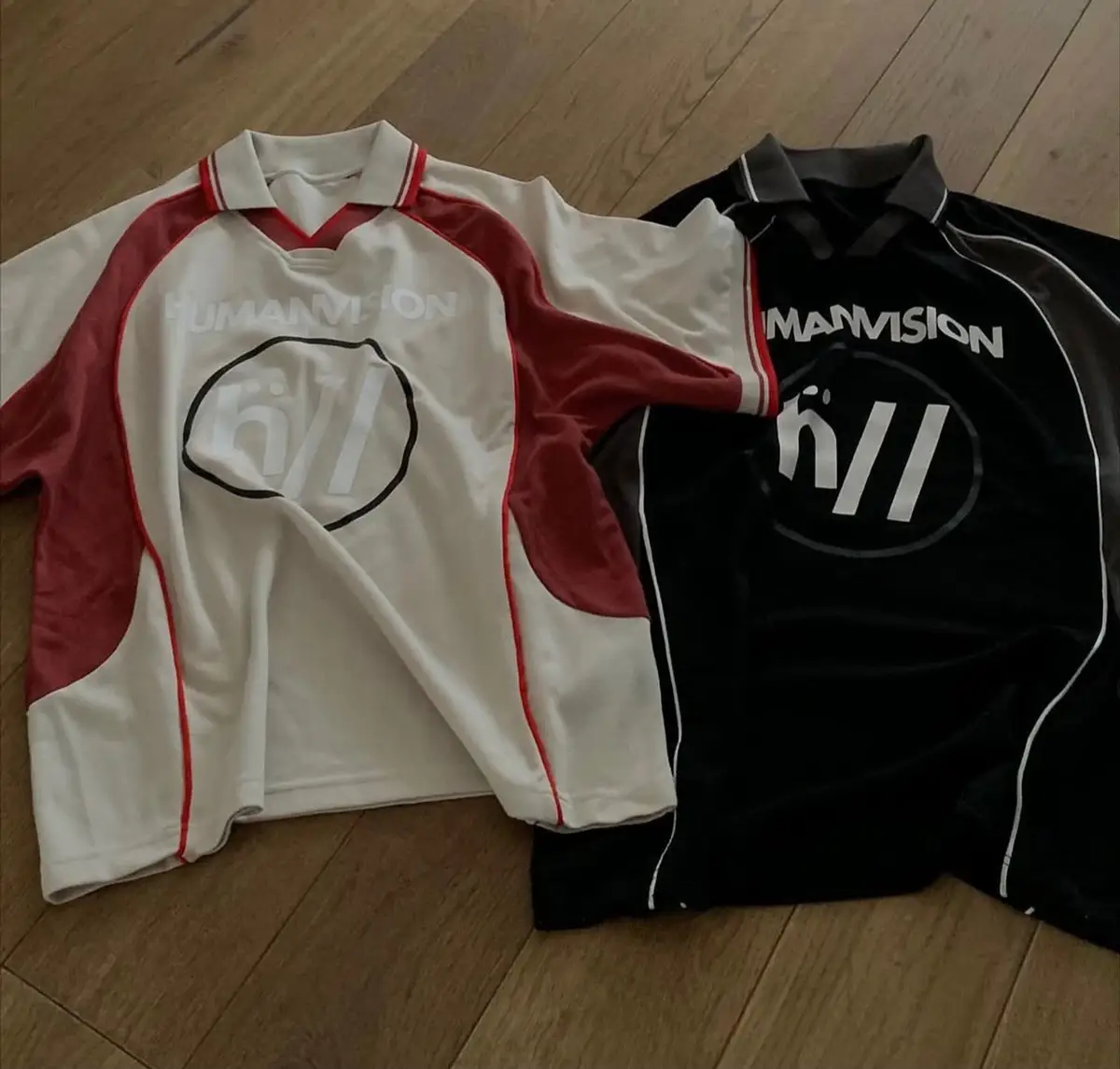 Humanvision Black and Grey Jersey Top