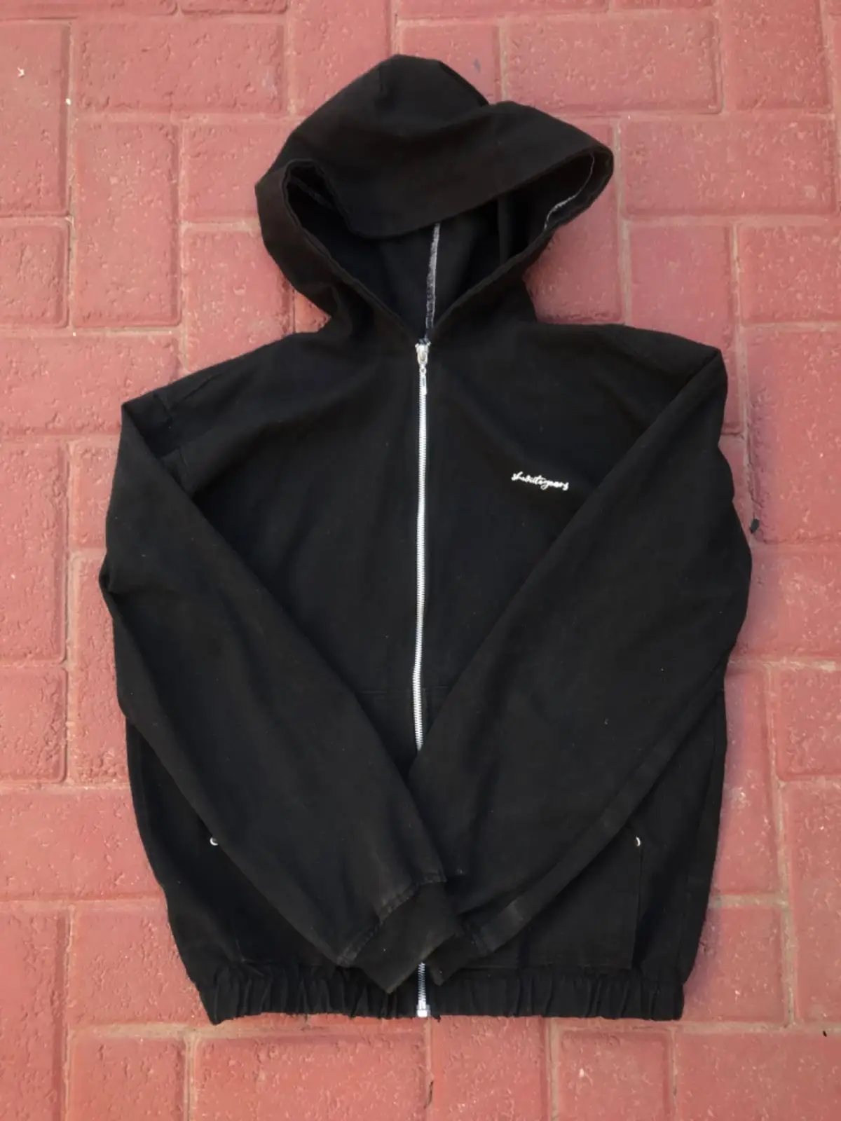 Thirtyyears Black Zip-Up Hoodie
