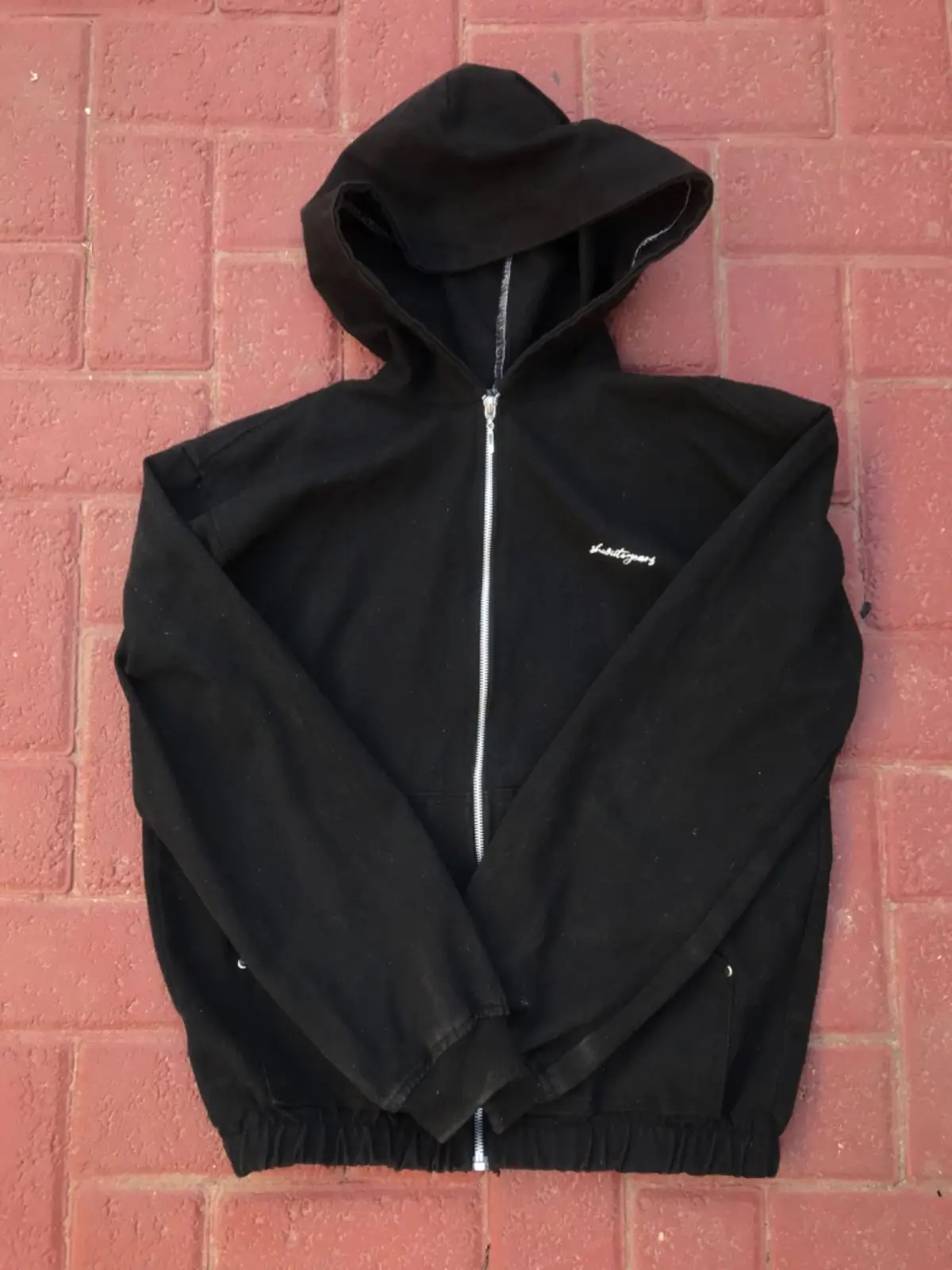 Thirtyyears Black Zip-Up Hoodie