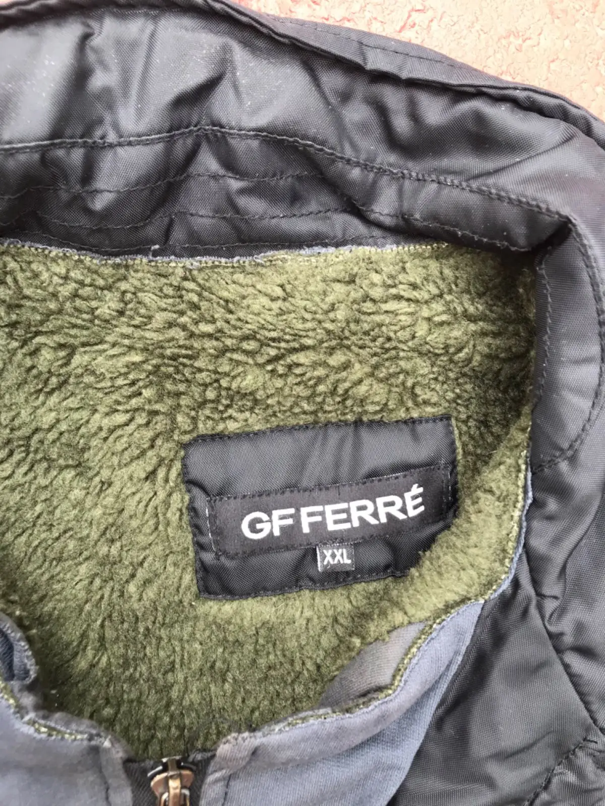 GF Ferre Black Utility Jacket with Fleece Lining