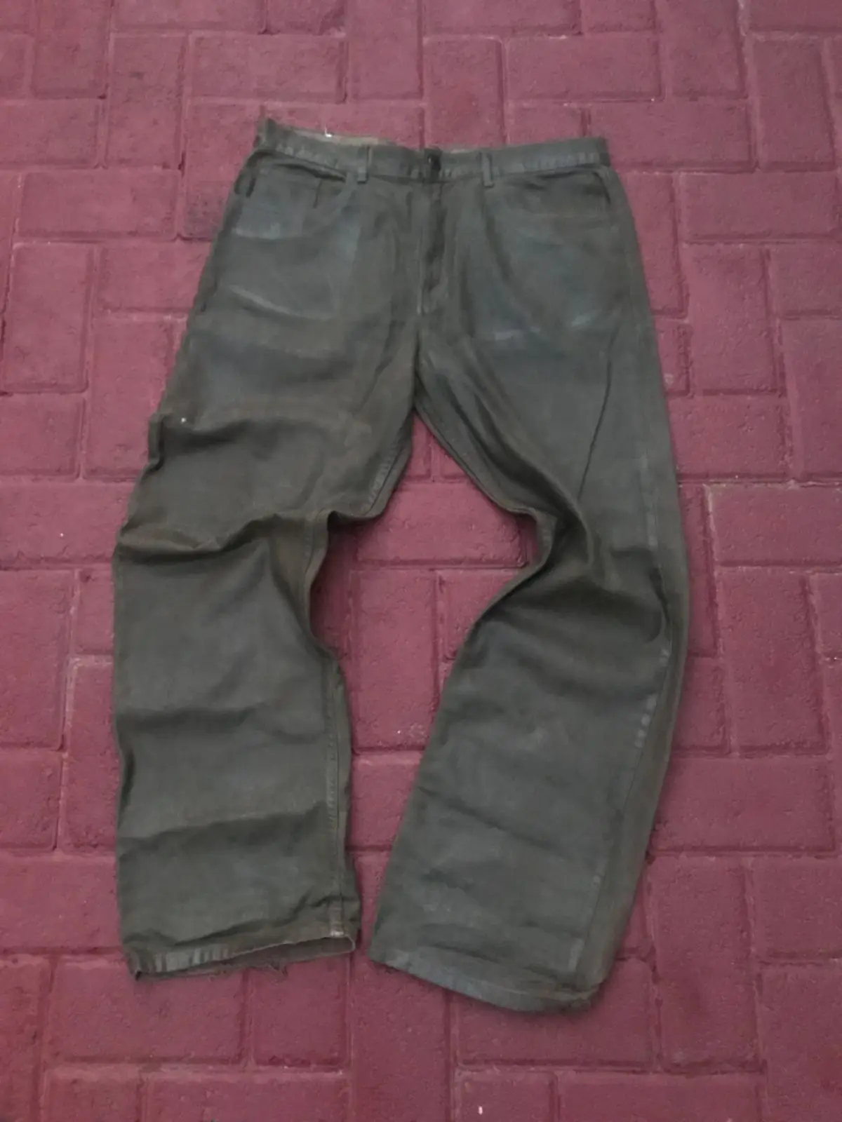 Dark Olive Green Utility Pants