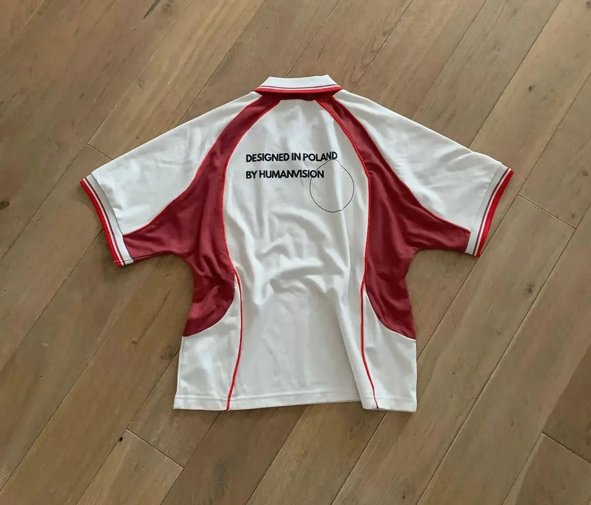 Humanvision Collared Jersey White Maroon