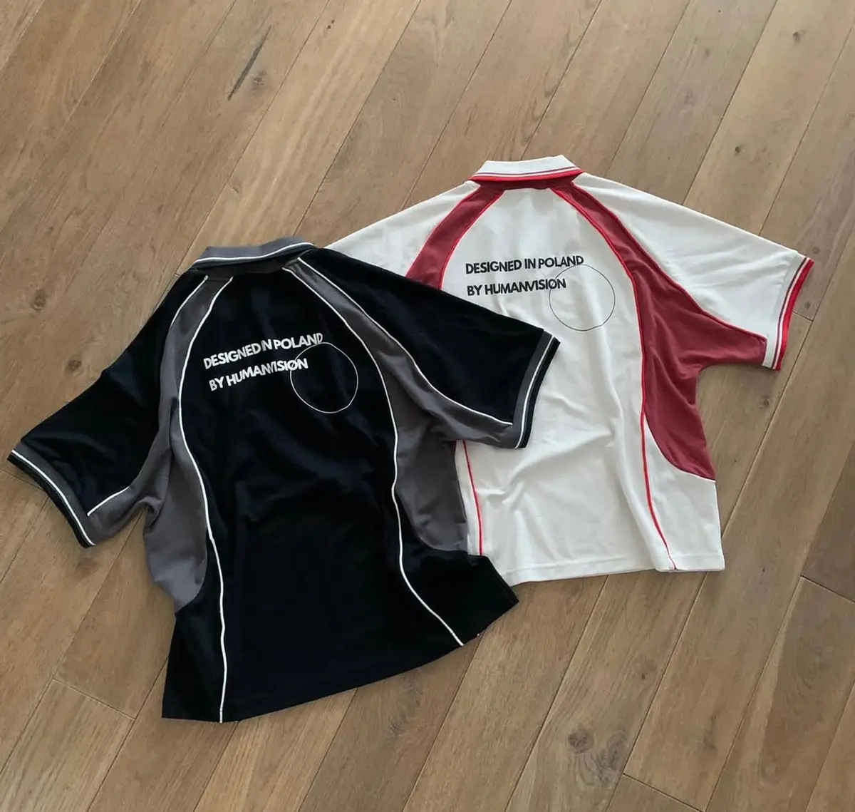 Humanvision Collared Jersey White Maroon