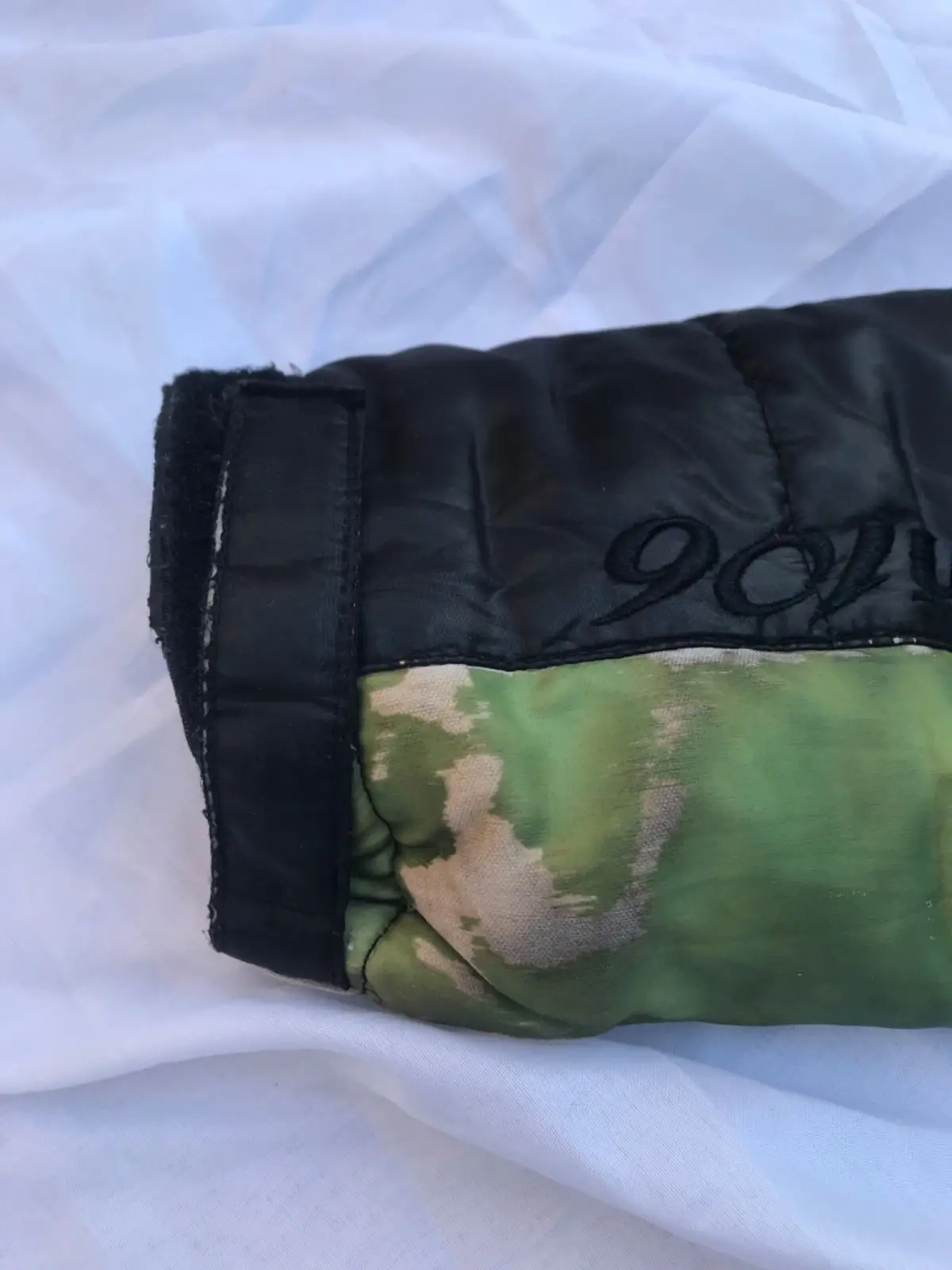 EXR Quilted Hooded Jacket with Green Camo Accents