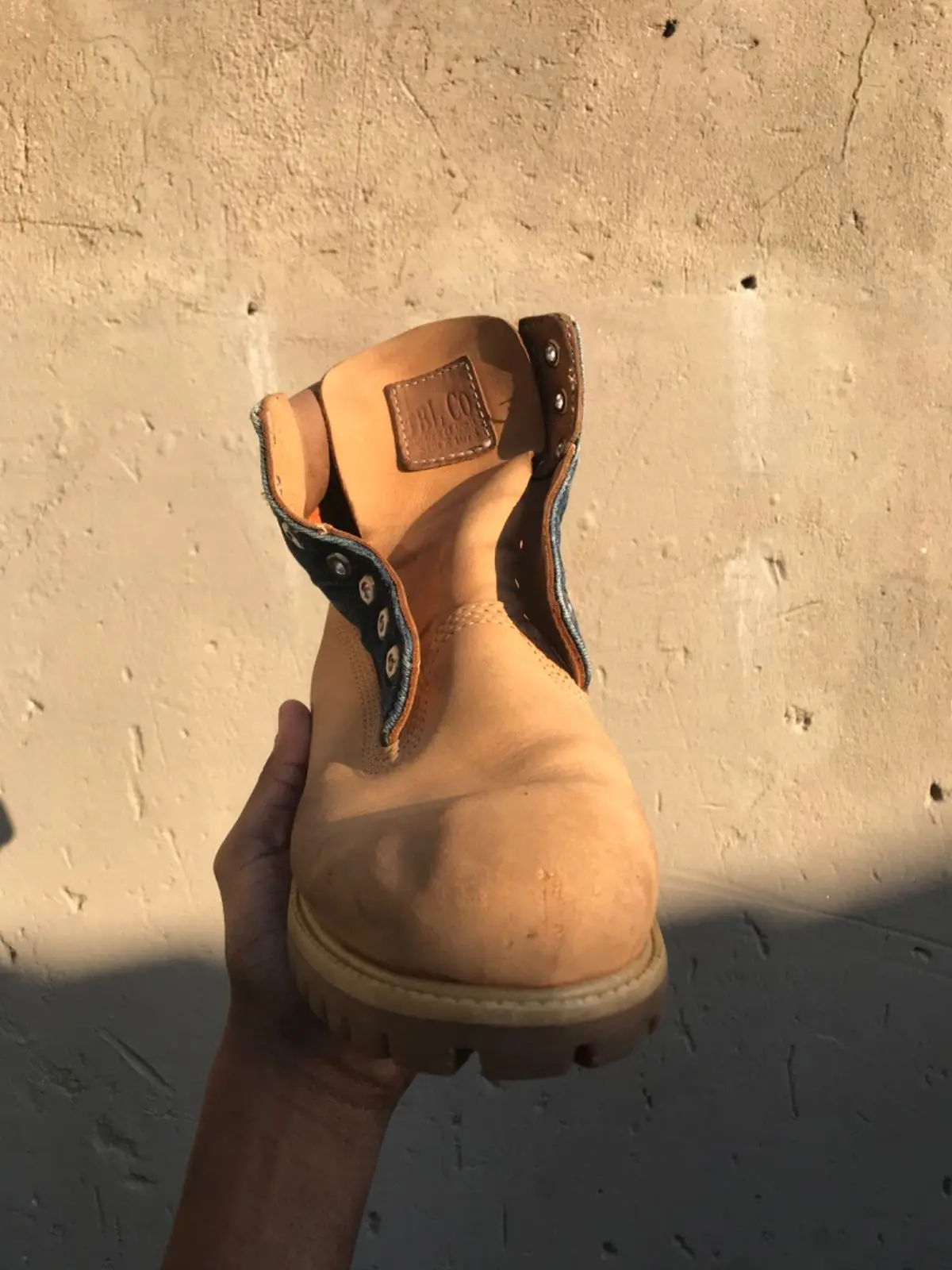 Timberland Denim Collar Wheat Boots
