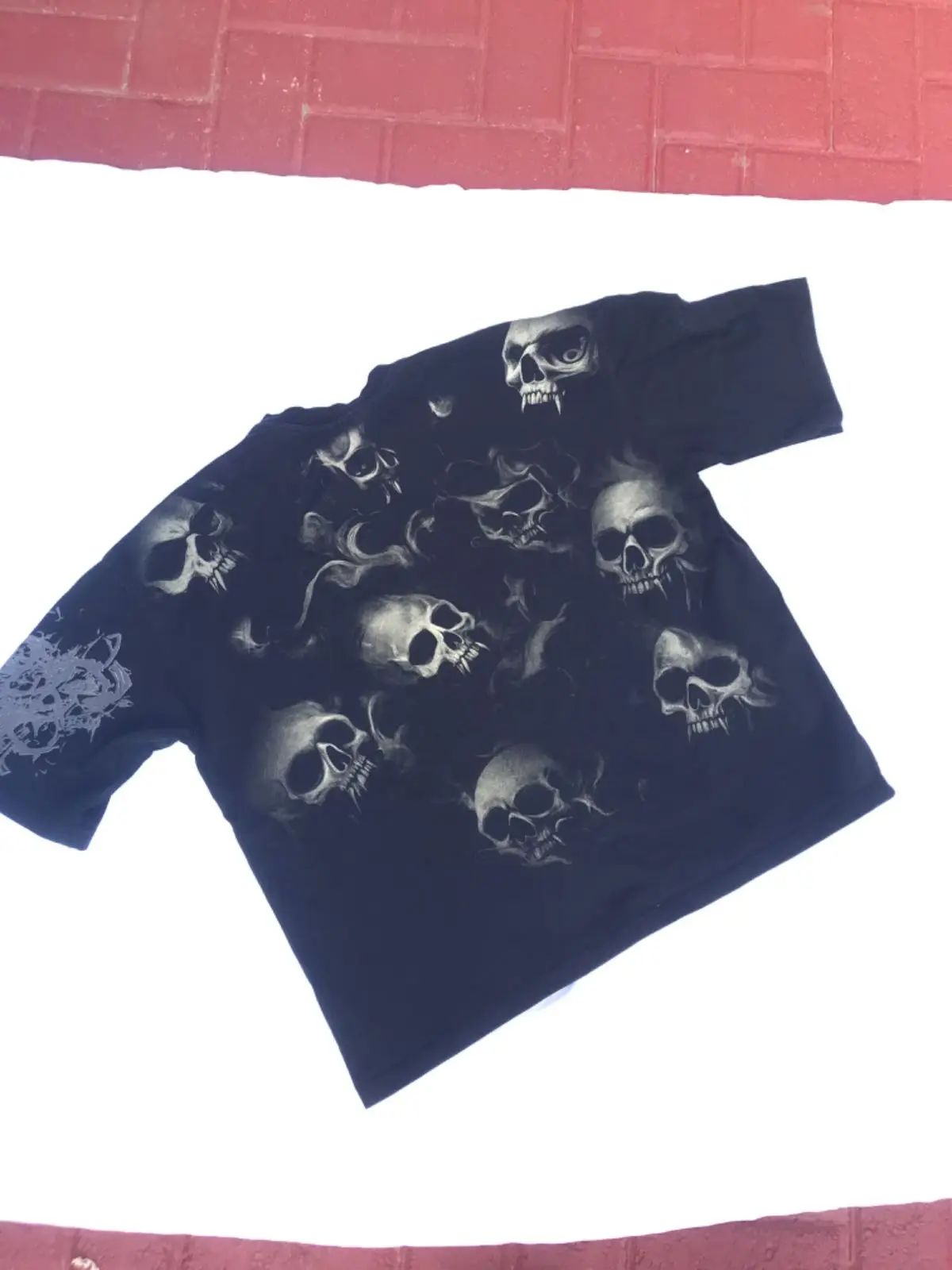 Black Graphic Print Oversized T-Shirt