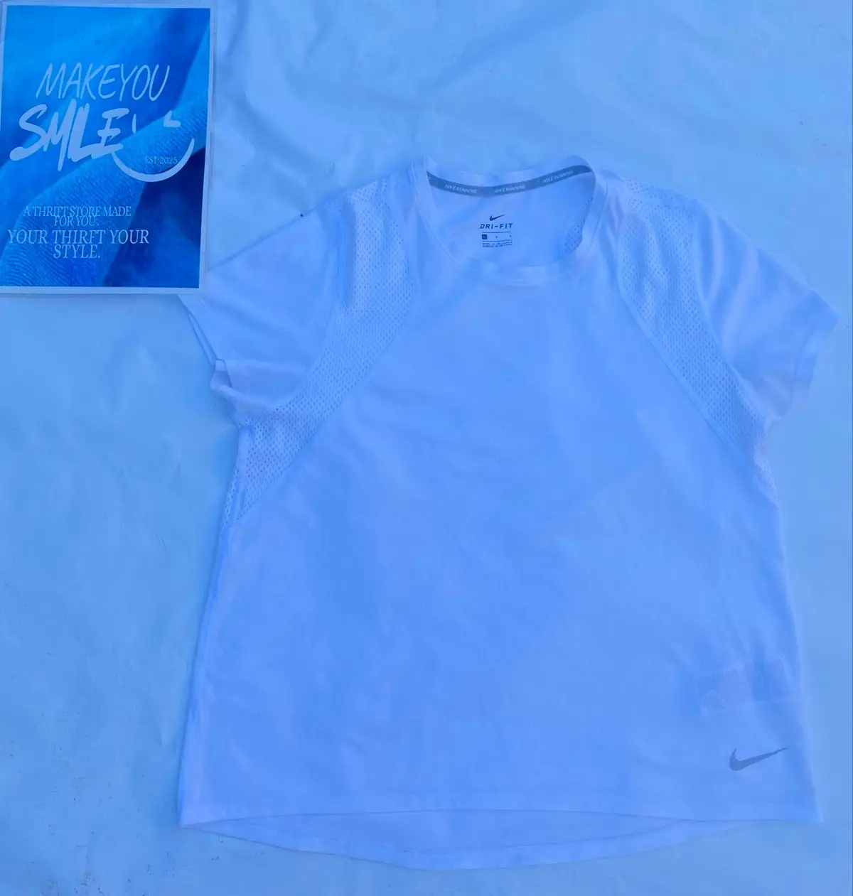 Nike Dri-FIT White Athletic T-Shirt