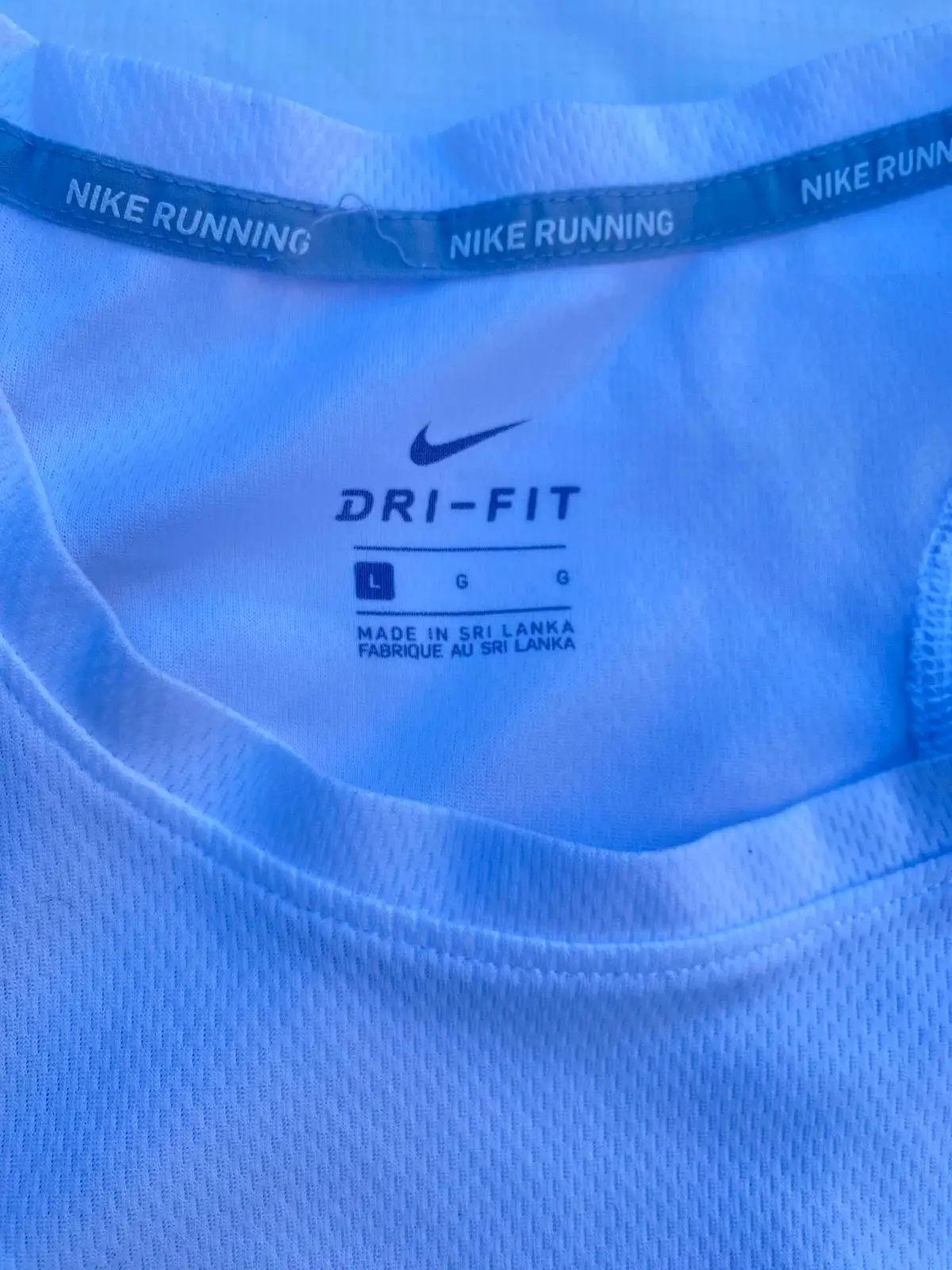 Nike Dri-FIT White Athletic T-Shirt