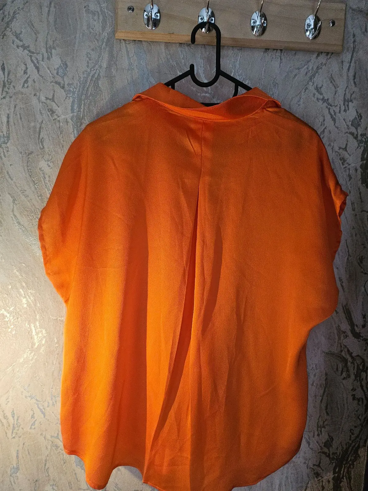 Foschini Orange Short Sleeve Button-Up Shirt